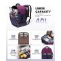 LOVEVOOK Large computer waterproof travel bag backpack 40l carry on flight approved laptop travel backpack bag for women men