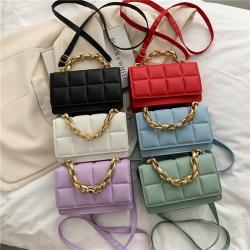 Chain Square Women Shoulder Bag Handbag Magnetic Buckle Handbags Brands China Pu Leather Wholesale Women Messenger Bags