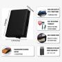 Smart quick card release leather card wallet slim storage aluminum card holder RFID Blocking