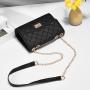 Custom logo women's new design chain shoulder bags pu leather 2024 new fashion crossbody bags ladies square bag