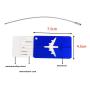 KBW571Wholesale Hot Sale Metal Luggage Tag Boarding Bag Airplane Styling Business Gift Checked Hanging Card Metal Case