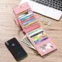 KBW662 New Women Card Bag Multi Card Zipper ID Card Holder Money Clip High Quality Multi Function Long Wallet