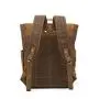Wholesale large Oil Wax Canvas Leather Retro Backpack waterproof sport high quality travel school bags for men laptop backpack