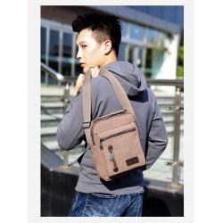 ZR750 Men Bag New Canvas Handbag Backpack Shoulder Crossbody Bag Business Youth Vertical Boy High Quality Shoulder Bag Working