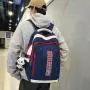 ZR836 Schoolbag New Backpack Fashion High Capacity Unisex Computer Laptop Bag Nylon High School Students Letter Backpack Trend