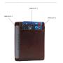 Premium italian leather card wallet with rfid atm card holder with custom embossed logo with gift box