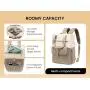 LOVEVOOK Carry on Cute Multifunction Daily Daypack Travel College Girls Teacher Nurse Work Laptop Backpack Bags Women with usb