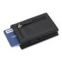 Pu Leather Aluminum Card Holder Trifold Wallet Id Card Holder Pu Metal Wallet Holder