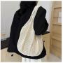 ZWY325 Daily Fashion Girls Cotton Knitting Bag Wholesale Vacation Beach Bag Eco-friendly Shopping Travel Simple Shoulder Bag