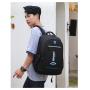 HR174 Leisure Fashion Unisex Sports Backpack Oxford Fabric Letters Zipper Computer Storage Bag Travel Multifunctional Backpack