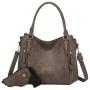Realer 2022 designer women office hobo handbags PU leather casual tote concealed carry purses and handbags with gun holster