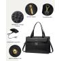 LOVEVOOK Custom 15.6 in Fashion Leather Computer Bag Briefcase Travel Office Ladies Handbag for Work Tote 2pcs/set Laptop Bag