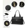 LOVEVOOK Custom 15.6 in Fashion Leather Computer Bag Briefcase Travel Office Ladies Handbag for Work Tote 2pcs/set Laptop Bag