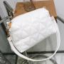 Ladies New Fashionable Air Pillow Embroidery Messenger Bag Single Handle Portable Ladies' Wholesale Casual Bag for Foreign Trade