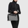 2024 New Trend Fashion and Customize Ladies Elegant Knitted PU Leather Large Capacity Handbag OEM ODM Luxury Tote Bag For Women