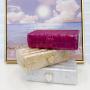 Luxury 2024 Women's French Acrylic Marble Amber Small Square Bag Banquet Love Box Mobile Phone Hand Crossbody Bag