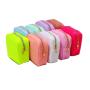 Keymay Wholesale Custom Mini Nylon Cosmetic Bag Small Makeup Bag Zipper Travel Pouch Women Girl Coin Purse Keychain Bag