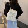 KBW523 Shoulder Bag 2023 New Fashion Embroidery Line Rhombus Backpack Dressy Texture High Quality Simple Backpack