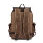 Hot Sale large capacity Canvas Bags high quality unisex Waxed retro rucksack custom leather travel vintage men backpacks