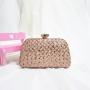 Popular sequins purse bridal purse party wedding bag fold gold glitter fabric evening clutch bags for woman pochette femme