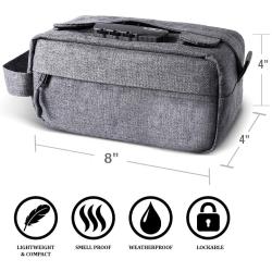 Smell Proof Case with Combination Lock Waterproof Stash Box Storage Odor Proof Pouch Stash Bag