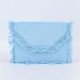 Keymay Multi-color Multi Usage High Quality Fashion Girls Canvas Makeup Brush Bag Canvas Fringe Cosmetic Bag Fringe Clutch Purse