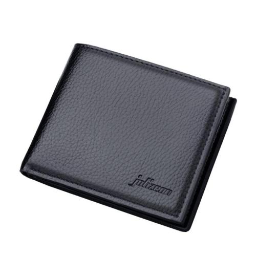OEW014 Mens Short Wallet PU Leather Fashion ID Cards Holder Clutch Coin Purse Vintage Business Slim Man's Wallet