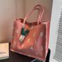 South Korea Large Capacity Single Shoulder Tote Bag Female Fashion Out Carrying Mommy Bag Students Class Canvas Bag