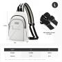 Sucipi Fashion Sling Bag Backpack for Women Men Convertible Daypack Crossbody Bag Travel Hiking Sports Waterproof Chest Bag