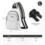 Sucipi Fashion Sling Bag Backpack for Women Men Convertible Daypack Crossbody Bag Travel Hiking Sports Waterproof Chest Bag