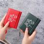 Women PU Leather Short Small Wallet New Fashion Custom Logo Portable Solid Color Simple Ladies Wallets Coin Purse Card Bag