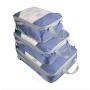 Multicolor Compression Packing Cubes Travel Expandable Packing Organizers 3 pcs Set