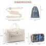 LOVEVOOK wholesale 2pcs Tote Duffel Weekender Bag wet and dry separation Swim Gym Bag for Travel Sports Camping Duffel bags