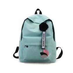 Student Backpack Street Trend Oxford Cloth Multifunctional Schoolbag Large Capacity Portable Leaf Design Fashionable