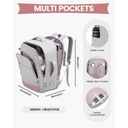 LOVEVOOK Waterproof 40L Multifunction Smart Backpack For Travelling Business Back Packs Laptop Travel Backpack Bag With USB Port