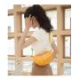 HR391 Lightweight Girls' Small Handheld Bag New Fresh Sweet PU Leather Cute Crossbody Bag One Shoulder Chain Small Saddle Bag