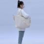 Keymay No MOQ Candy Color Custom Print Logo Tote Bags With Zipper Women Shoulder hand bags Ladies Handbag