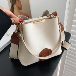 New Design Canvas Tote Bag Plain Pu Leather Handbags Bags Briefcase Satchel Laptop Sac A Main Femme Leather Crossbody Bags