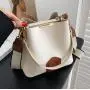 New Design Canvas Tote Bag Plain Pu Leather Handbags Bags Briefcase Satchel Laptop Sac A Main Femme Leather Crossbody Bags