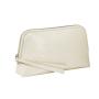 Women Toiletry Bag Pu Leather shell shape Custom logo leather travel toiletry bag