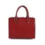 Top Handle Smooth Pu Leather Handbag Large Capacity Custom Tote Handbag Female Bag