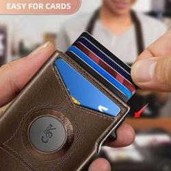 Anti Theft Brush Positioning Men Card Holder Wallet Dermis Luxury Mens Bags High Capacity Card Pack Cartera De Hombre