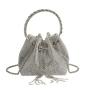 2024 Custom Fashion Crystal Hand Bag For Women Ladies Evening Bucket Bags
