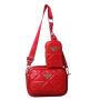 2024 Custom Embroidery Leather Cross Body Bag For Women Fashion With Pouch Purse