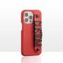 Custom Genuine Leather Smartphone Mobile Phone Case Cover With Metal Initial Letters Handle For Iphone 13 14 15 pro Max 14 Plus