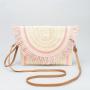 Ethnic Style Casual Cross-body Bags Women Clutch Handbags Countryside Ladies Shoulder PP Straw Woven Designer Tassel Flap Bag