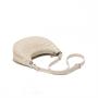 2024 OEM Luxury Designer Single Handle Woven Shoulder Bag Handmade Vegan Leather Lined Custom Logo Women's Pillow moon Shape