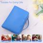 Pu Small Makeup Bag Slim Cosmetic Zipper Pouch Preppy Makeup Brush Bag Compact Make up Pouch Toiletry Bag