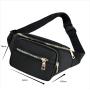 Gelory New Style Fashion Polyester Fanny Packs Crossbody Bag Waterproof Waist Bag For Travel Running Walking Hiking