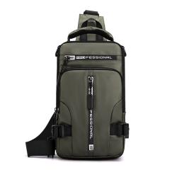 New men's chest bag trend multifunctional backpack men's casual cross-body bag portable men's one-shoulder backpack